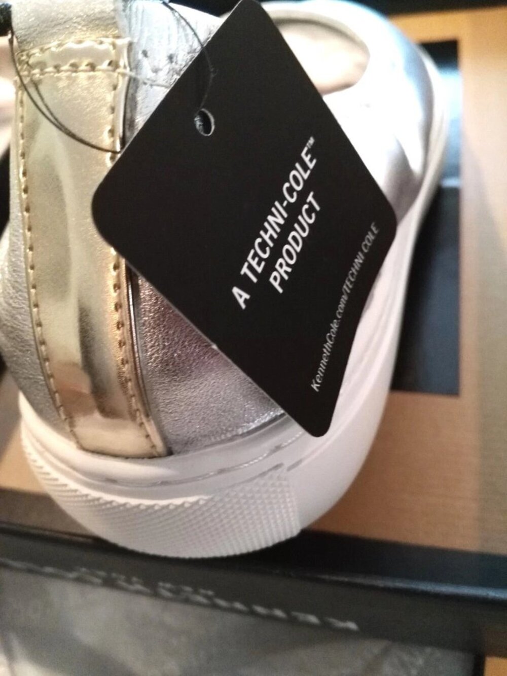Kenneth Cole New Flats Women's 8.5 Ballet Orthotic Wedge Sneaker NIB Leather - Picture 7 of 16